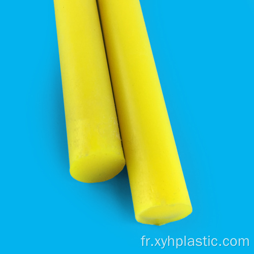 Tige de polyuréthane en stock jaune de dureté